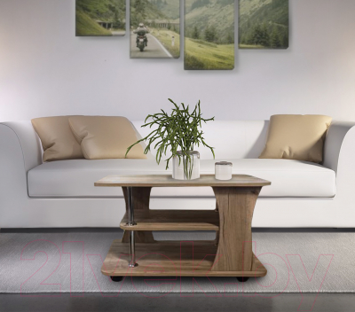 Журнальный столик Артём-Мебель Либерти СН 119.01-02 (дуб крафт серый)