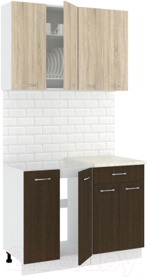 Готовая кухня Кортекс-мебель Корнелия Лира-лайт 1.1м - фото