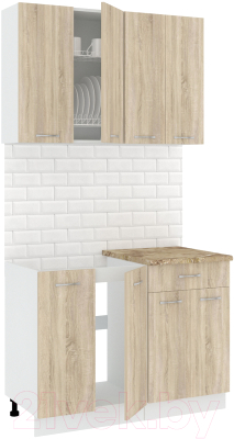 Готовая кухня Кортекс-мебель Корнелия Лира-лайт 1.1м - фото