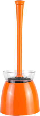 Ершик для унитаза Primanova Duo M-E18-08-08 (оранжевый) - фото