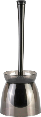 Ершик для унитаза Primanova Duo M-E18-25-06 (прозрачный/черный) - фото