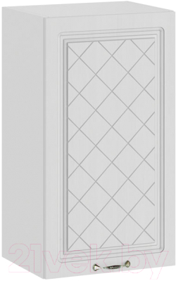 Шкаф навесной для кухни ТриЯ Бьянка 1В4 (белый/дуб белый) - фото