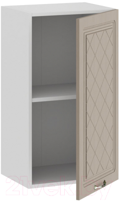 Шкаф навесной для кухни ТриЯ Бьянка 1В4 (белый/дуб кофе)