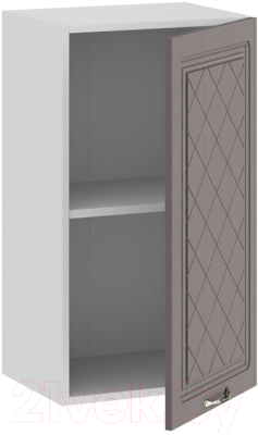 Шкаф навесной для кухни ТриЯ Бьянка 1В4 (белый/дуб серый)