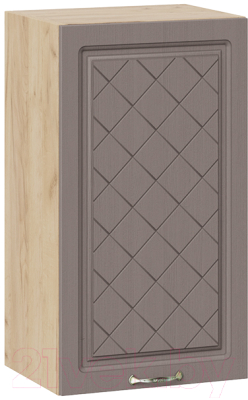 Шкаф навесной для кухни ТриЯ Бьянка 1В4 (дуб крафт золотой/дуб серый) - фото