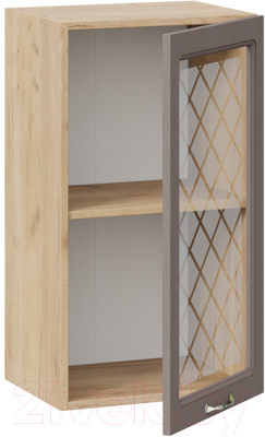 Шкаф навесной для кухни ТриЯ Бьянка 1В4С (дуб крафт золотой/дуб серый)