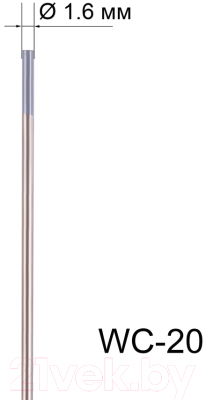 Электрод FoxWeld WC-20 1.6мм/175мм / 6.22.0282