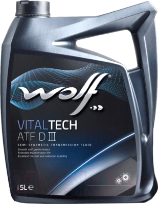 Трансмиссионное масло WOLF VitalTech ATF DIII / 3006/5 - фото