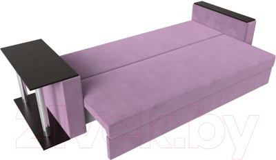 Диван Лига Диванов Атланта Лайт стол слева 312 / 112484 (микровельвет сиреневый)