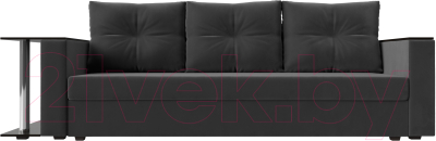 Диван Лига Диванов Атланта Лайт стол слева 312 / 112475 (велюр серый)