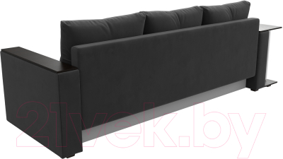 Диван Лига Диванов Атланта Лайт стол слева 312 / 112475 (велюр серый)