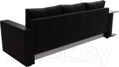 Диван Лига Диванов Атланта Лайт стол слева 312 / 112477 (велюр черный)