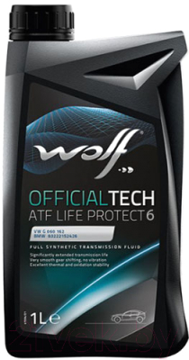 Трансмиссионное масло WOLF OfficialTech ATF Life Protect 6 / 3012/1 - фото