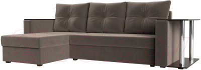 Диван угловой Mebelico Атланта Лайт угловой левый 256 - фото