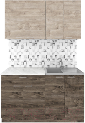 Кухонный гарнитур Агута Альфа 1.4 - фото