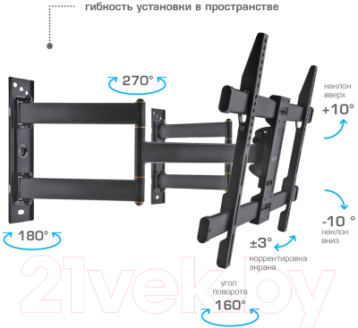 Кронштейн для телевизора VLK Trento-25