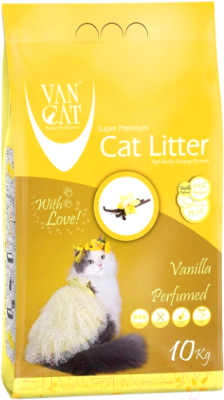 Наполнитель для туалета Van Cat Vanilla бентонитовый с ароматом ванили - фото