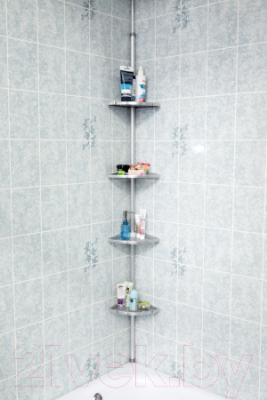 Полка для ванной Primanova M-N15-20 (матовый серый)