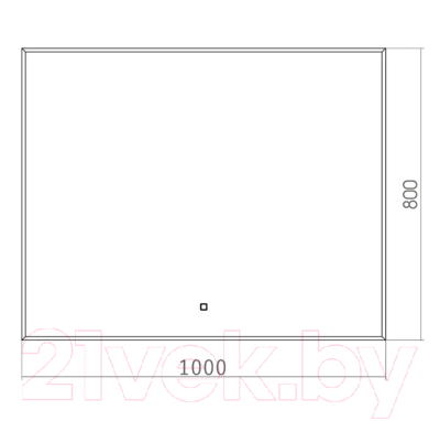 Зеркало Toppus Silk 100x80 / 2911.001