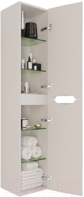 Шкаф-пенал для ванной Dreja QL35 / 99.0009 (белый глянец)