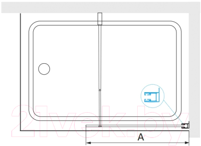 Стеклянная шторка для ванны RGW SC-051 / 351105107-11