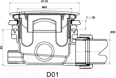 Сифон RGW QYD-01 / 39241101-01