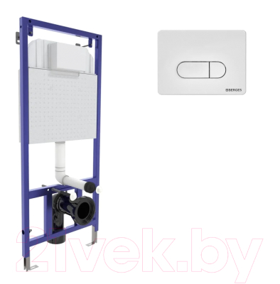 Унитаз подвесной с инсталляцией Ceramica Nova Rimless CN3001 + 040231 + кнопка D1