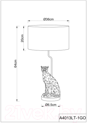 Прикроватная лампа Arte Lamp Chianti A4013LT-1GO