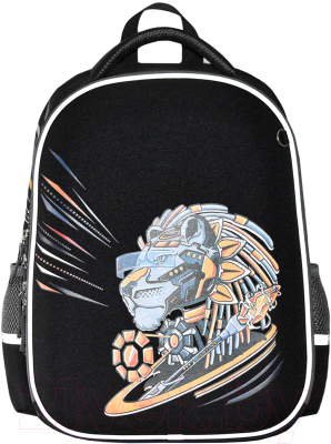 Школьный рюкзак Феникс+ Кибер лев / 59295 (черный)