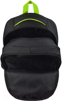 Школьный рюкзак Феникс+ Цифровая атака / 59278 (черный/зеленый)