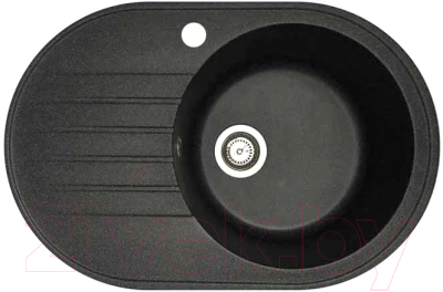Мойка кухонная БелЭворс Rondo R (черный) - фото