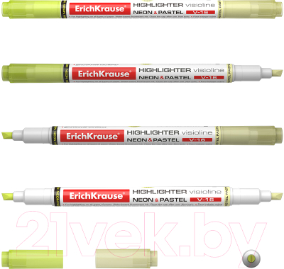 Текстовыделитель Erich Krause Visioline V-16 Neon+Pastel / 56015