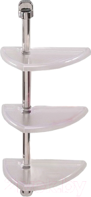 Полка для ванной Primanova M-N16-16 (прозрачный/натуральный) - фото