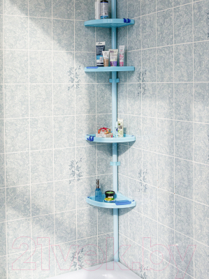 Комплект полок для ванной Primanova M-N01-02 (голубой)