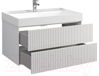 Тумба под умывальник Belux Сиртаки НП 100-02 (1, белый глянцевый)