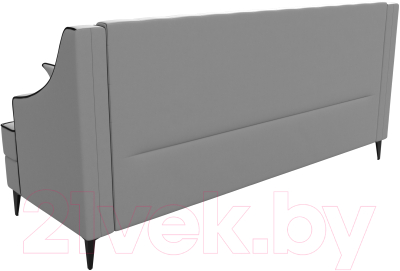 Диван Лига Диванов Марк 258 / 111920 (экокожа белый/кант черный)