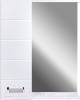 Шкаф с зеркалом для ванной Doratiz Вега 70 L / 2711.073 - фото
