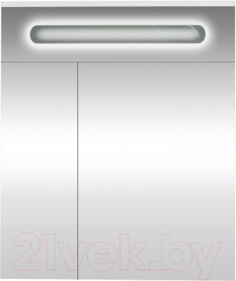 Шкаф с зеркалом для ванной Doratiz Магнолия 60 R / 2711.095 - фото