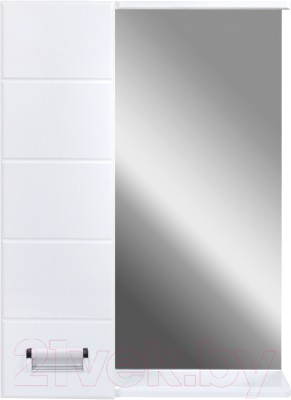 Шкаф с зеркалом для ванной Doratiz Вега 60 L / 2711.212 - фото