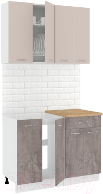 Готовая кухня Кортекс-мебель Корнелия Лира-лайт 1.1м - фото
