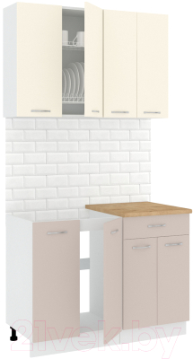 Готовая кухня Кортекс-мебель Корнелия Лира-лайт 1.1м - фото