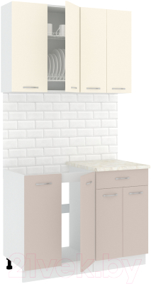 Готовая кухня Кортекс-мебель Корнелия Лира-лайт 1.1м - фото