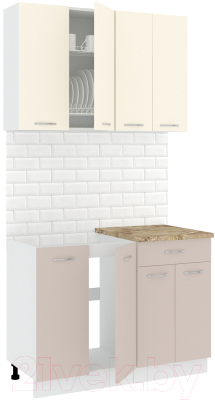 Готовая кухня Кортекс-мебель Корнелия Лира-лайт 1.1м - фото