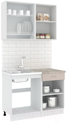 Готовая кухня Кортекс-мебель Корнелия Лира-лайт 1.1м