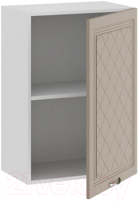 Шкаф навесной для кухни ТриЯ Бьянка 1В5 (белый/дуб кофе)