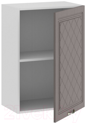 Шкаф навесной для кухни ТриЯ Бьянка 1В5 (белый/дуб серый)