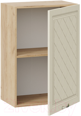 Шкаф навесной для кухни ТриЯ Бьянка 1В5 (дуб крафт золотой/дуб ваниль)