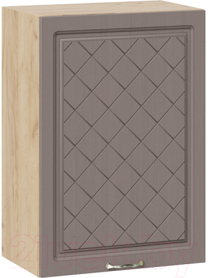 Шкаф навесной для кухни ТриЯ Бьянка 1В5 (дуб крафт золотой/дуб серый) - фото