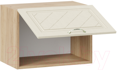 Шкаф навесной для кухни ТриЯ Бьянка 1В5Г (дуб крафт золотой/дуб ваниль)