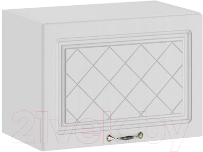 Шкаф навесной для кухни ТриЯ Бьянка 1В5Г (белый/дуб белый) - фото